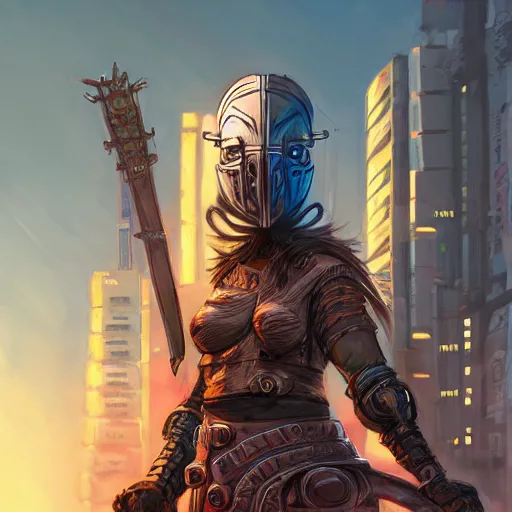 Image similar to cyberpunk viking helmet mask warrior goddess robot ninja fantasy, art gta 5 cover, official fanart behance hd artstation by jesper ejsing, by rhads, makoto shinkai and lois van baarle, ilya kuvshinov, ossdraws