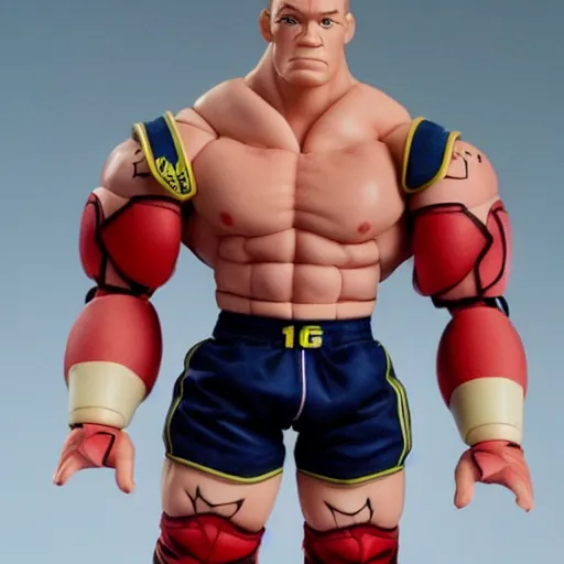 Prompt: john cena as an anime doll, 8k, highly detailed