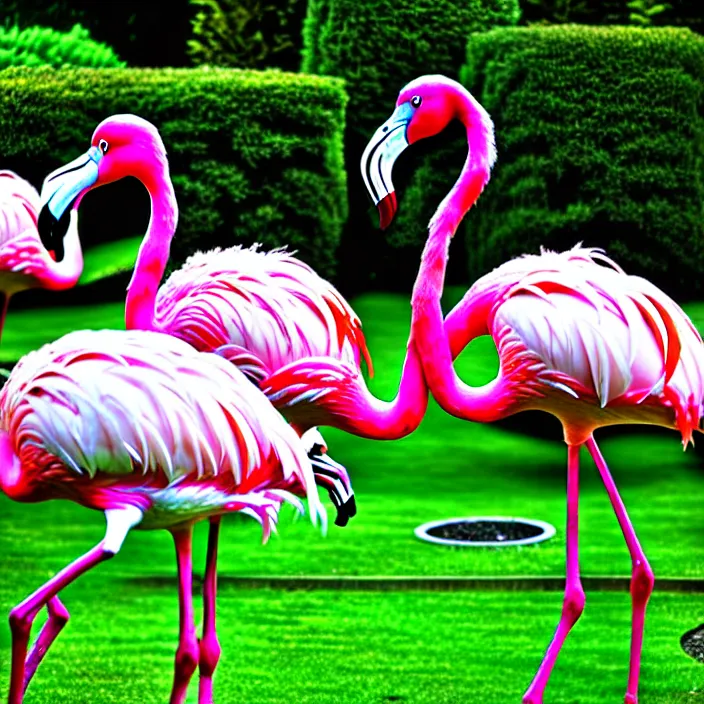 Image similar to flamingo lawn monsters at vanvcouver,british columbia,canada