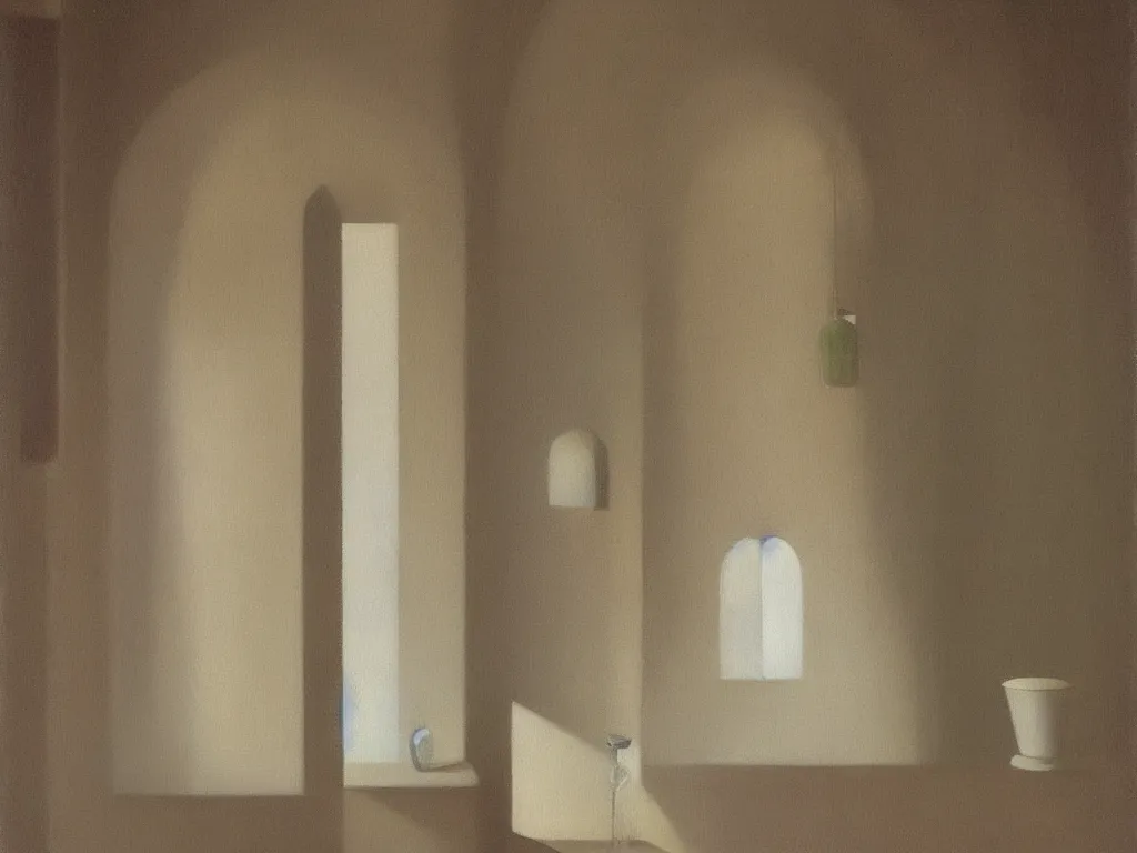 Image similar to chambers of the heart. Painting by Morandi, Agnes Pelton