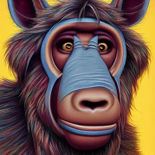 Image similar to alf sitcomportrait, Pixar style, by Tristan Eaton Stanley Artgerm and Tom Bagshaw.