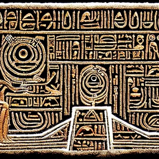 Image similar to dark evil egyptian heiroglyphic labyrinth covered in mysterious hidden eye symbols, very intricate, hyper detailed