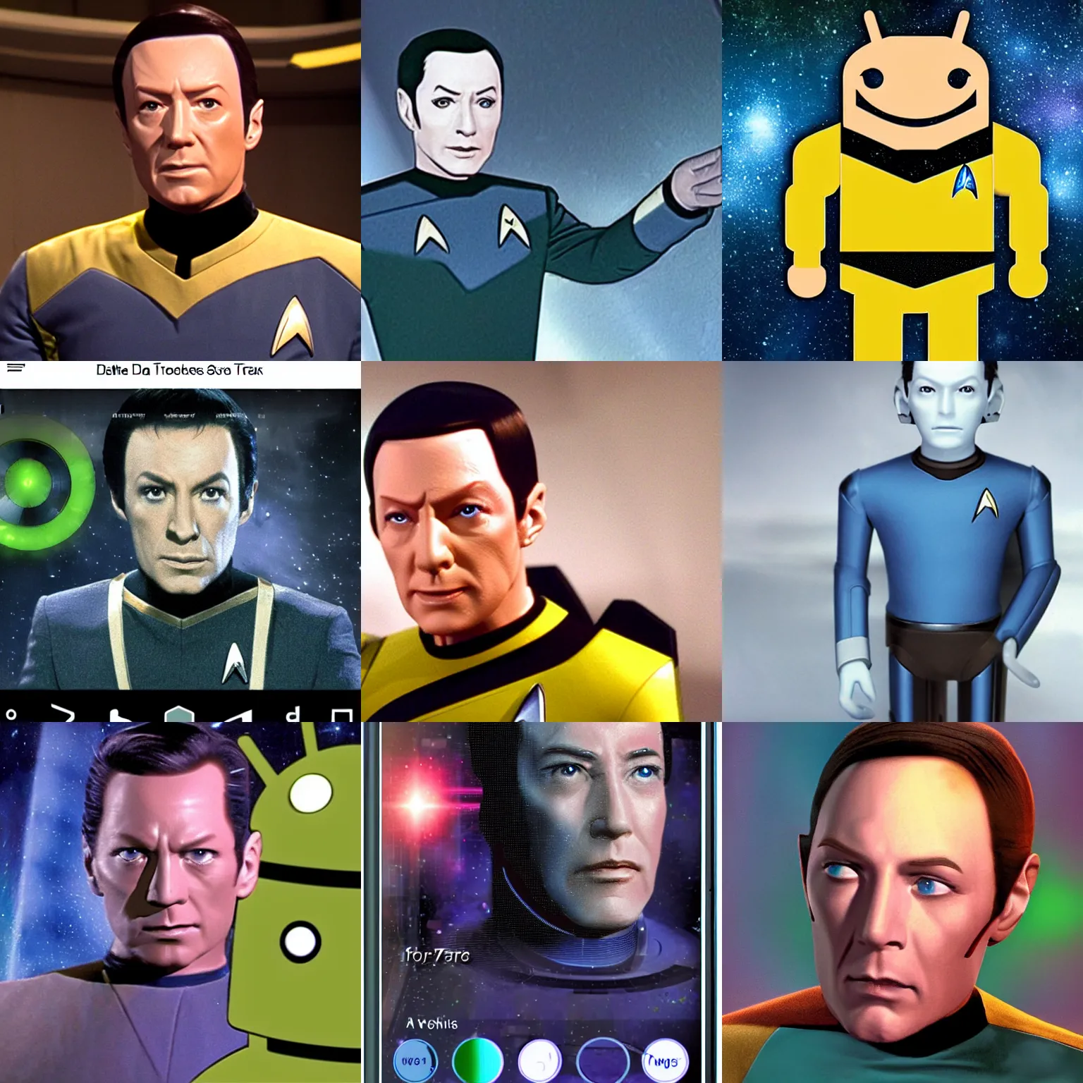 Prompt: Data the star trek android
