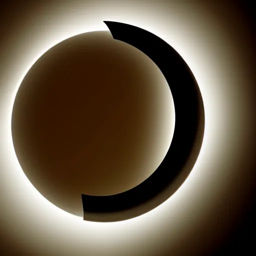 Image similar to still photo of a small and dark solar eclipse, highly detailed, photorealistic shot, bright studio setting, studio lighting, crisp quality and light reflections, unreal engine 5 quality render