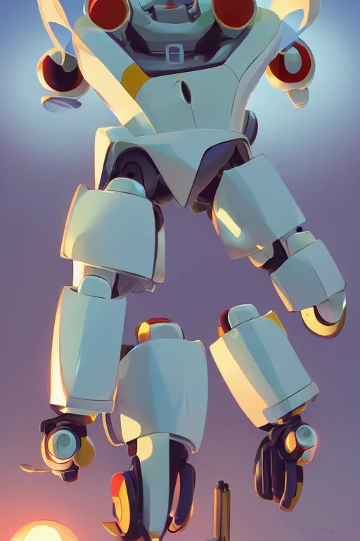 Image similar to metabots medabots medarotto medarot robot minimalist comics, behance hd by jesper ejsing, by rhads, makoto shinkai and lois van baarle, ilya kuvshinov, rossdraws global illumination ray tracing hdr radiating a glowing aura