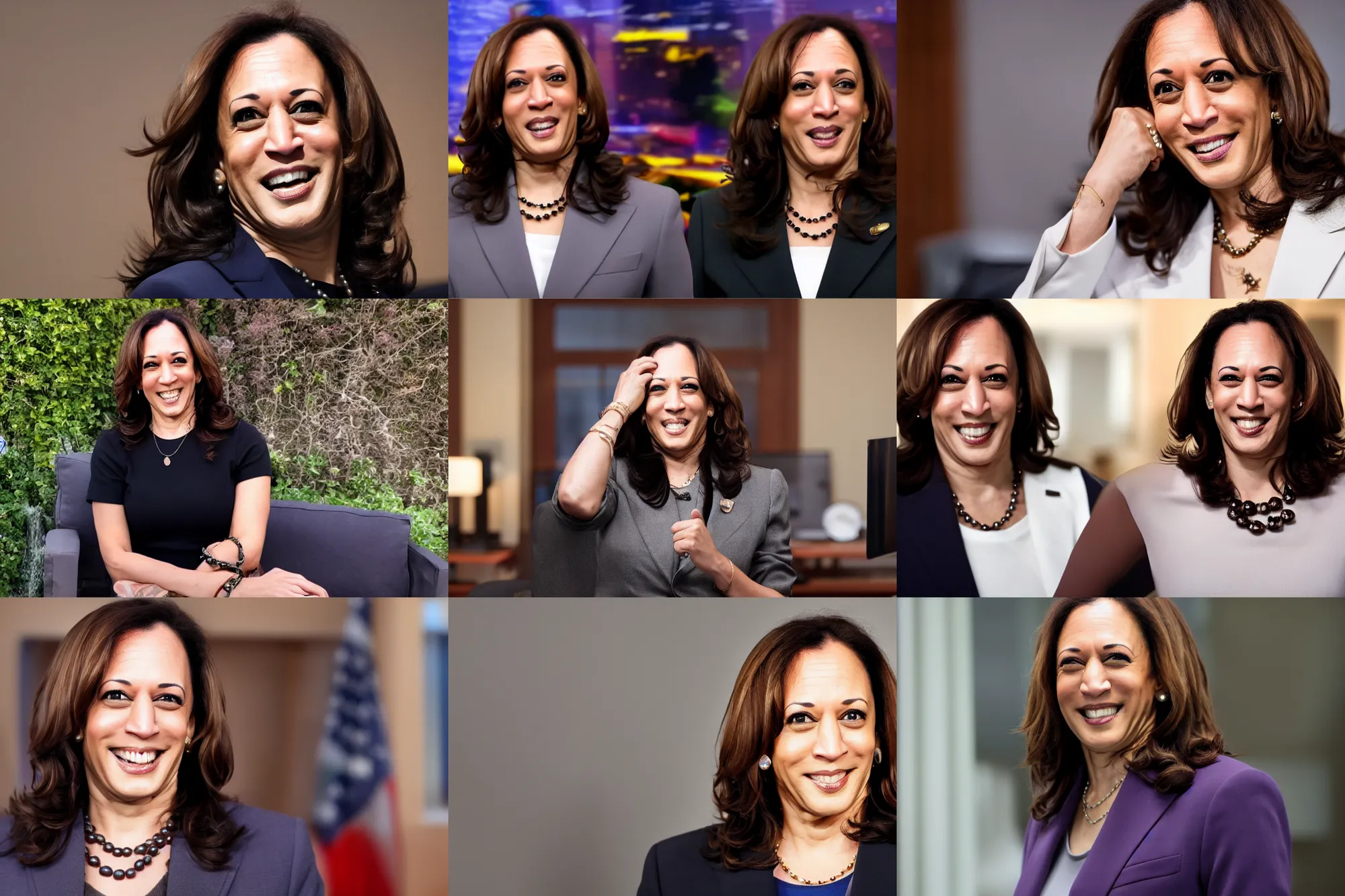 Prompt: Twitch streamer Kamala Harris, 4k, HD