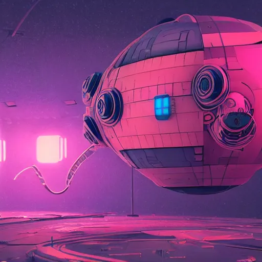 Image similar to arriving on a derelict space station, ominous, epic, wonderfully colorful, escape pod, screen, ink lines, accurate, weird, neon ink, clean, minimal, 8k, octane render