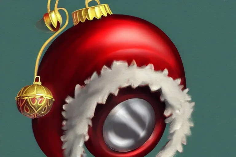 Image similar to a detailed concept art of a jingle bell, trending on artstation, digital art