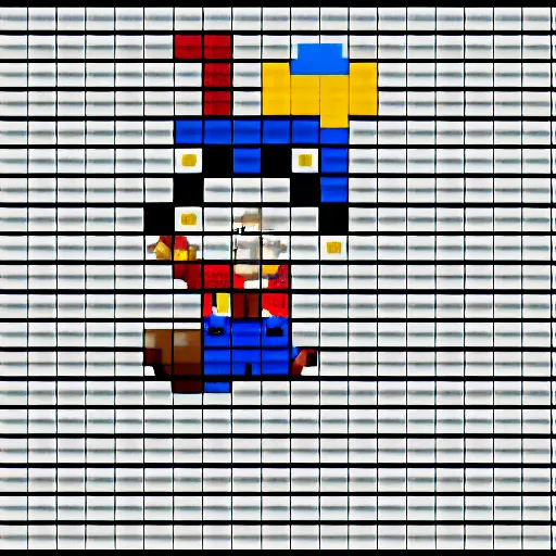 Prompt: mario pixel art