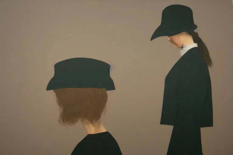 Image similar to young a woman with a raven - shaped hat artwork by tim eitel