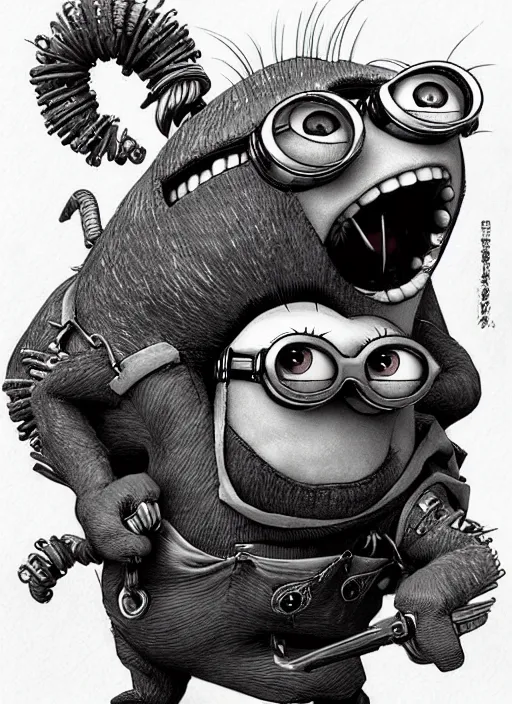 Image similar to Minion Beast by Kim Jung gi