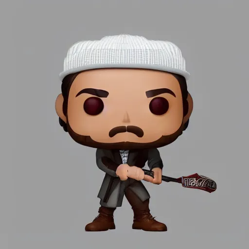 Image similar to “ very very intricate photorealistic photo of a hasan piker funko pop on a white background, award - winning details ”