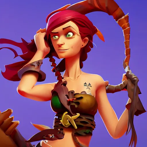 Image similar to jack the pirate mermaid on sea of thieves game avatar hero, behance hd by jesper ejsing, by rhads, makoto shinkai and lois van baarle, ilya kuvshinov, rossdraws global illumination