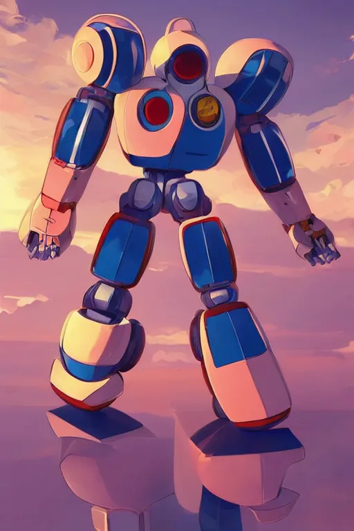 Image similar to metabots medabots medarotto medarot robot minimalist comics, behance hd by jesper ejsing, by rhads, makoto shinkai and lois van baarle, ilya kuvshinov, rossdraws global illumination ray tracing hdr radiating a glowing aura