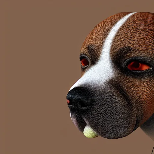 Image similar to 3 d render of a dog, 4 k, game model