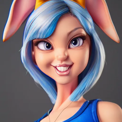 Prompt: Lola Bunny by artgerm