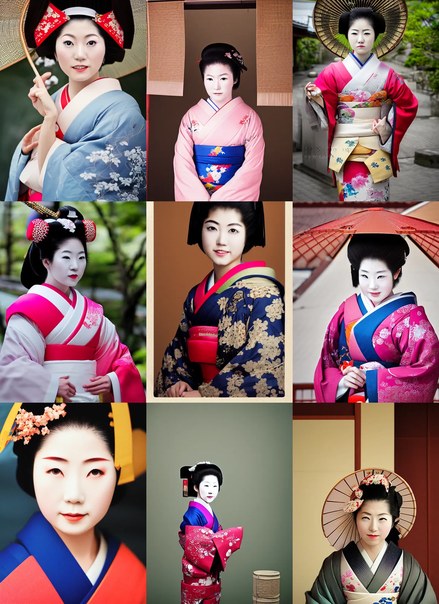 Prompt: Portrait Photograph of a Japanese Geisha FPP Basic Color