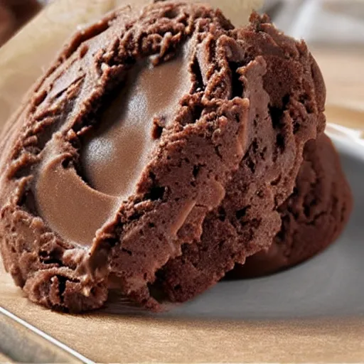 Prompt: fudge cookie ice cream