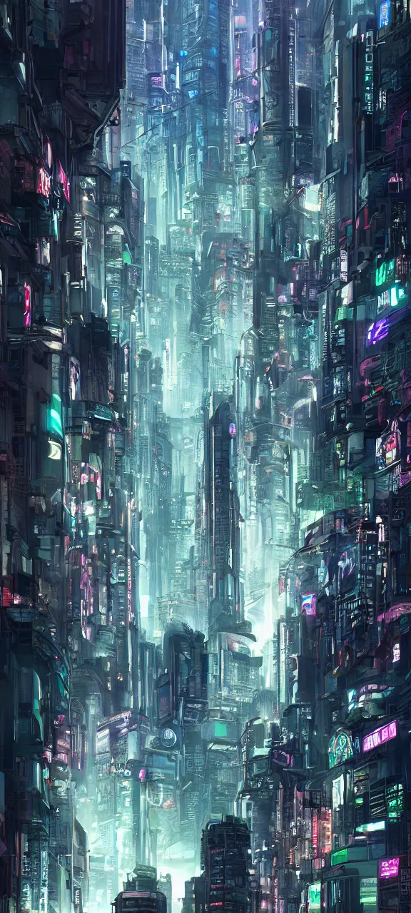 Image similar to Cyberpunk City, by Bjorn Barends