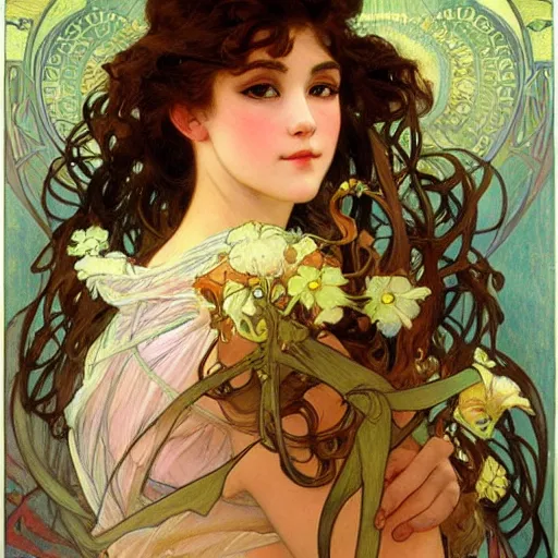 Image similar to detailed portrait of a beautiful anime girl, painting by gaston bussiere, alphonse mucha, j. c. leyendecker