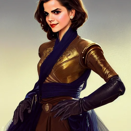 Prompt: A combination of Victoria Justice's and Grace Kelly's and Emma Watson's appearances as Master Chief, full body portrait, western, D&D, fantasy, intricate, elegant, highly detailed, digital painting, artstation, concept art, matte, sharp focus, illustration, art by Artgerm and Greg Rutkowski and Alphonse Mucha