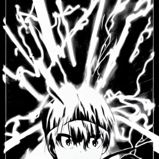 Image similar to highly detailed black and white neon genesis evangelion directed by david lynch poster eraser head