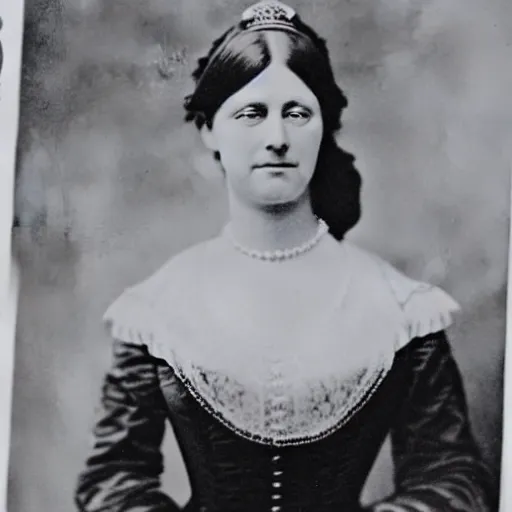 Image similar to photo of a beautiful and elegant 3 1 year old german queen, circa 1 8 6 5