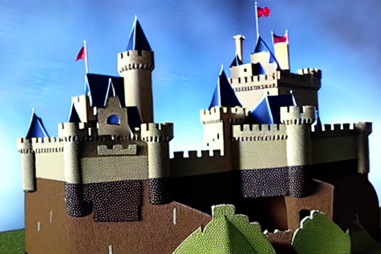 Image similar to a completed castle