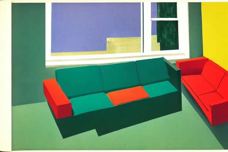 Image similar to Couch Surfing by David Hockney, Andy Shaw, Edward Hopper, 1968, exhibition catalog