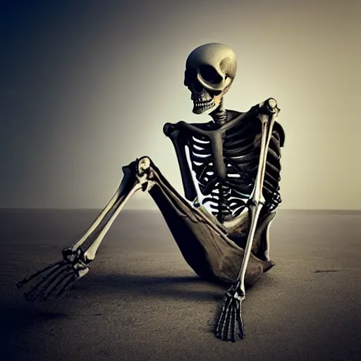 Image similar to skeleton wearing swag michal karcz