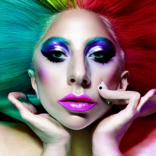 Image similar to lady gaga artpop act 2 album cover shot by nick knight, canon, highly realistic. high resolution. highly detailed. dramatic. 8 k. 4 k.