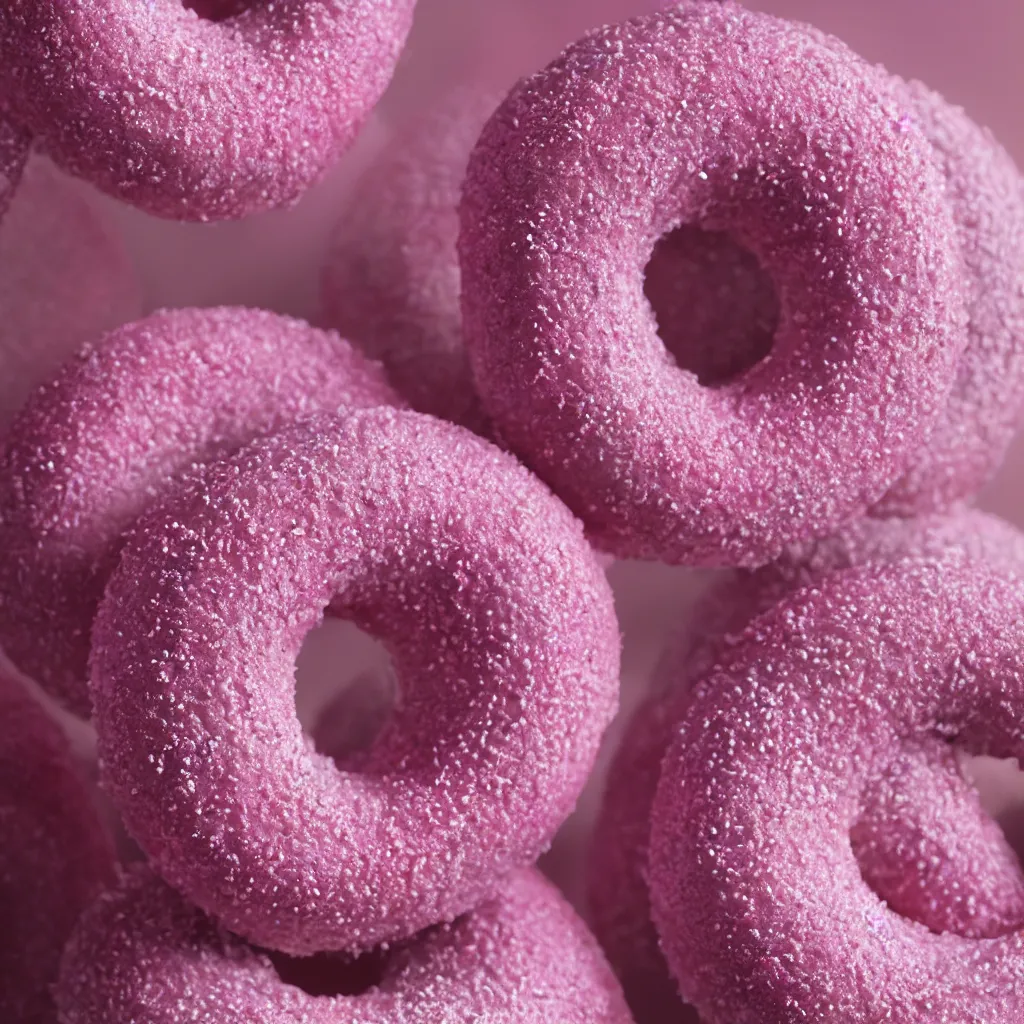 Prompt: unreal 5 engine render of a highly detailed model of a Pink Frosted Sprinkle Covered Doughnut, ray tracing on, intricate, hyperrealism, tasty treat,