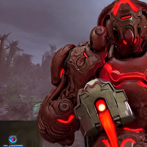 Image similar to Doom Eternal dating sim mode