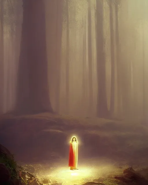 Image similar to Hyper realistic oil painting of a JesusChrist in the world of Super Mario, fog, volumetric lighting, by greg rutkowski