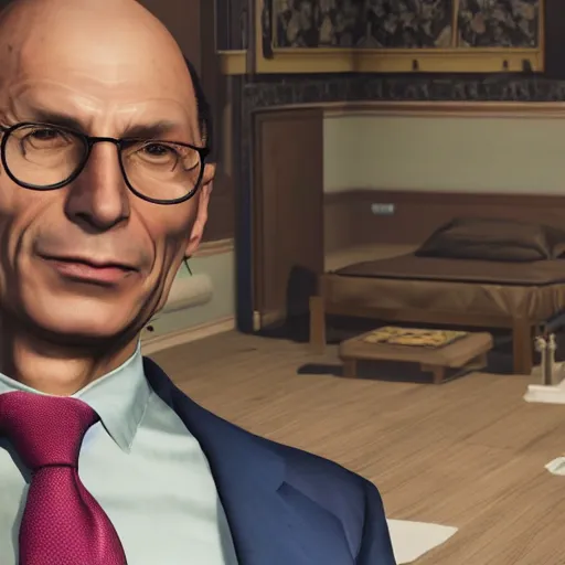 Image similar to Enrico Letta in Yakuza videogame, artwork trending on artstation, digital art, 8k