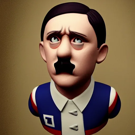 Prompt: adolf hitler as fluffy yoohoo toy, realistic, octane render, trending on artstation, grteg rutkowski