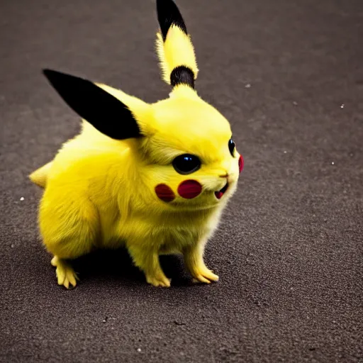Image similar to real life pikachu, professional photography, national geographic