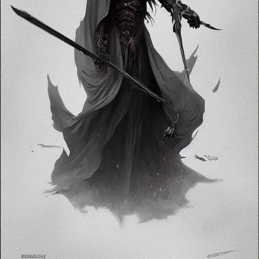 Image similar to the grim reaper, dark fantasy, intricate, elegant, highly detailed, digital painting, artstation, concept art, wallpaper, smooth, sharp focus, illustration, art by artgerm and greg rutkowski and alphonse mucha