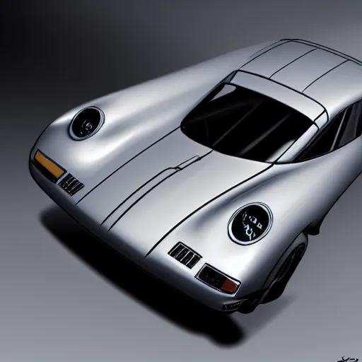 Image similar to photo of porsche 9 1 1 spaceship, highly detailed, realistic shaded lighting, designed by syd mead, 8 k