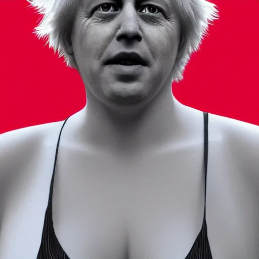 Image similar to Boris Johnson as a woman