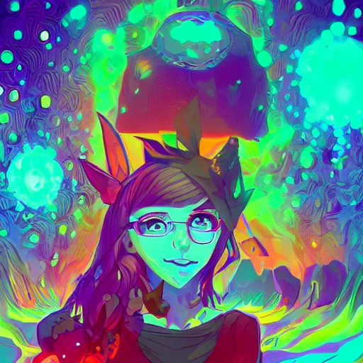 Image similar to skill magic deepdream radiating a glowing aura stuff loot legends stylized digital illustration video game icon artstation lois van baarle, ilya kuvshinov, rossdraws,