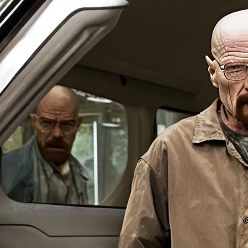 Image similar to Walter White in The Walking Dead 4k detail