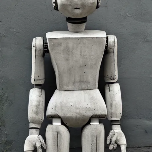 Image similar to humanoid robot 1 9 3 0 concrete art