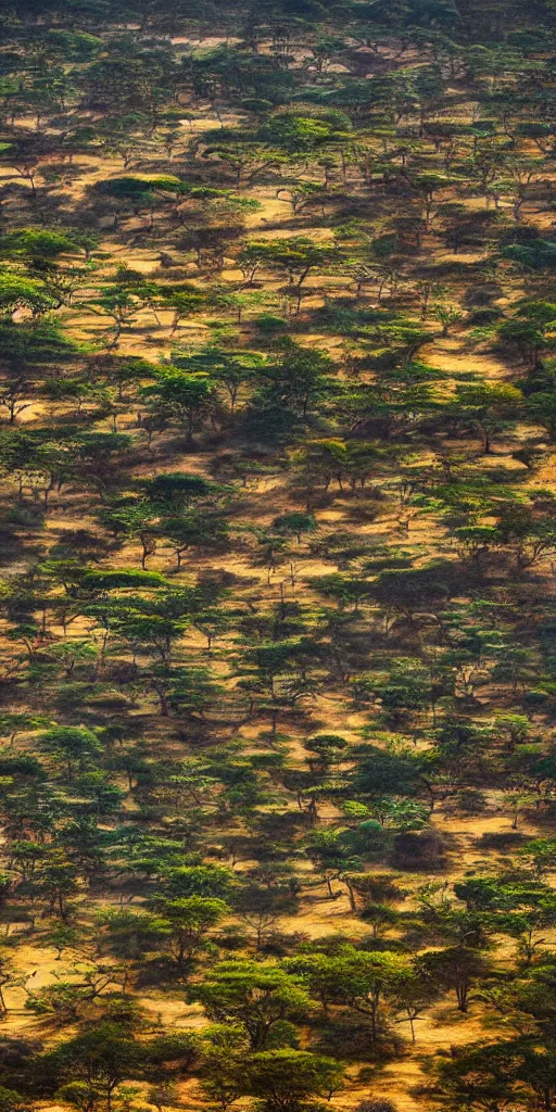 Prompt: A landscape in Madagascar in the early morning, photography, hyper detailed