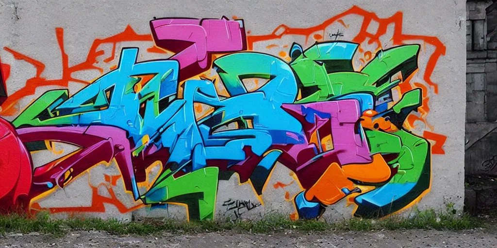 Image similar to graffit made by evgeny ches