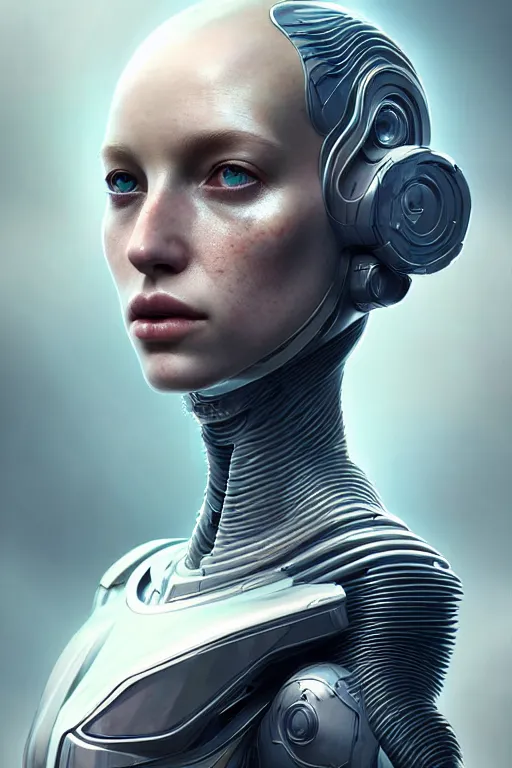 Prompt: epic professional digital art of female starship android, robot, by leesha hannigan, iris van herpen, artstation, cgsociety, wlop, epic, much wow, much detail, gorgeous, detailed, masterpiece