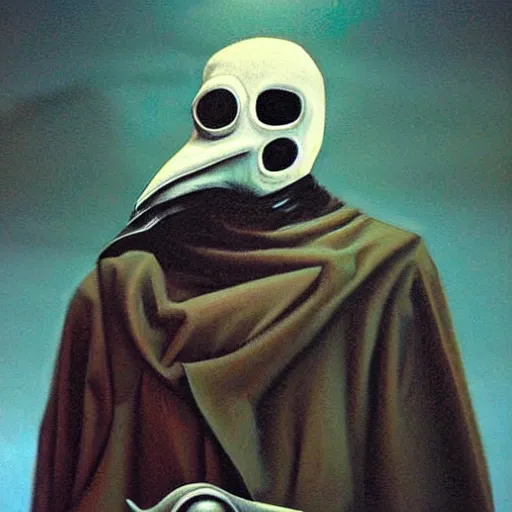 Prompt: plague doctor by dorian vallejo