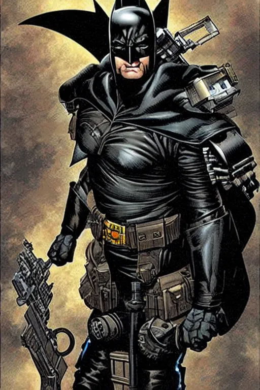 Image similar to Dieselpunk Batman by David Finch