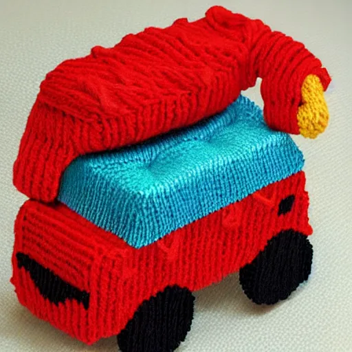 Image similar to garbage truck knitting pattern for children intarsia chart picture jumper in dk yarn vintage
