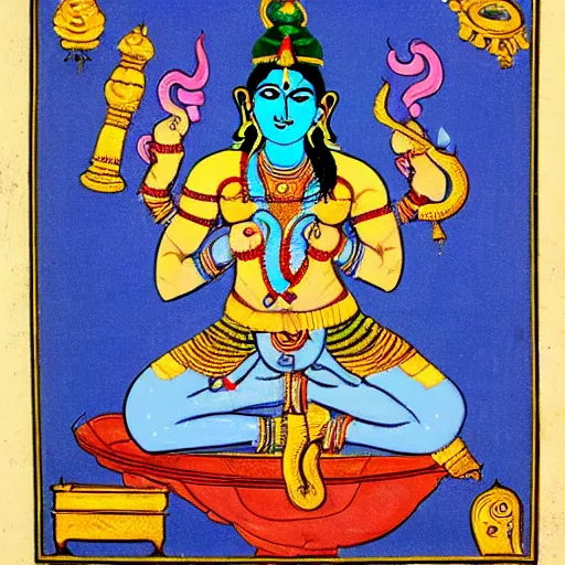 Image similar to blue bodied lord shiva as a doctor, operating on a human body, attaching an elephant head, complicated surgery